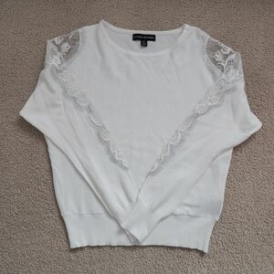 Catherine Malandrino White Long Sleeve Top Size S